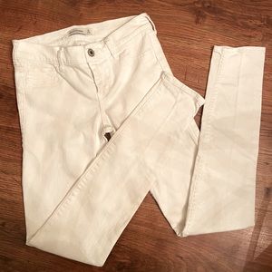Abercrombie Kids White Denim Skinny Jeans Size 16